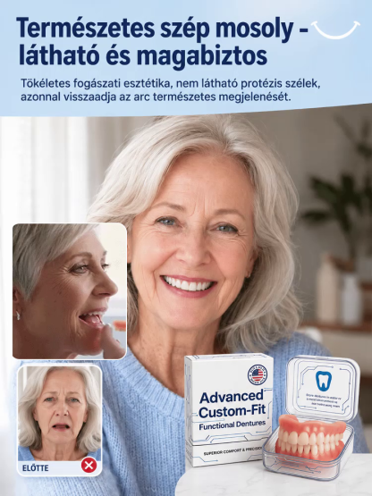 🦷👄Orvosi minőségű teljes műfogsor koronák|Stabil, Kényelmes és Fájdalommentes Megoldás!| Ragasztó Nélküli, 8x Erősebb Tapadás | Tökéletes Mosoly 3 Perc Alatt| Hiányzó Fogak Azonnali Elrejtése |  Azonnali Hollywoodi Mosoly😁✨