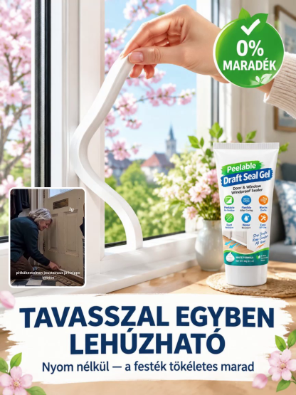 🌡️⚡ Huzatblokkoló & Hőmegtartó Gél – Azonnali 22°C-os Meleg Otthon | Por-, Pollen- és Szélvédelem (-50%)