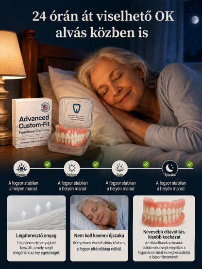 🦷👄Orvosi minőségű teljes műfogsor koronák|Stabil, Kényelmes és Fájdalommentes Megoldás!| Ragasztó Nélküli, 8x Erősebb Tapadás | Tökéletes Mosoly 3 Perc Alatt| Hiányzó Fogak Azonnali Elrejtése |  Azonnali Hollywoodi Mosoly😁✨