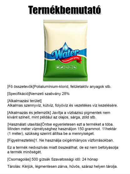 【Egy zacskó tíz holdra】 Halakat és garnélákat nem károsító víztisztító szer víziállattenyésztéshez