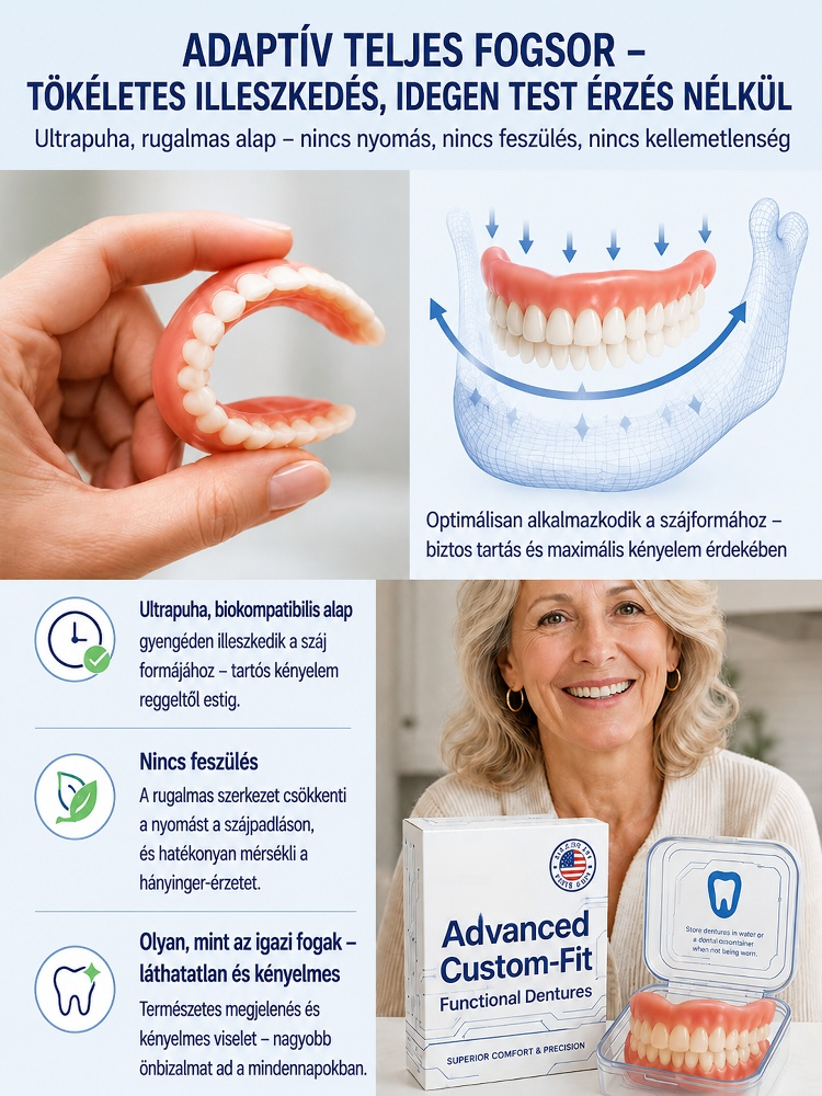 🦷👄Orvosi minőségű teljes műfogsor koronák|Stabil, Kényelmes és Fájdalommentes Megoldás!| Ragasztó Nélküli, 8x Erősebb Tapadás | Tökéletes Mosoly 3 Perc Alatt| Hiányzó Fogak Azonnali Elrejtése |  Azonnali Hollywoodi Mosoly😁✨