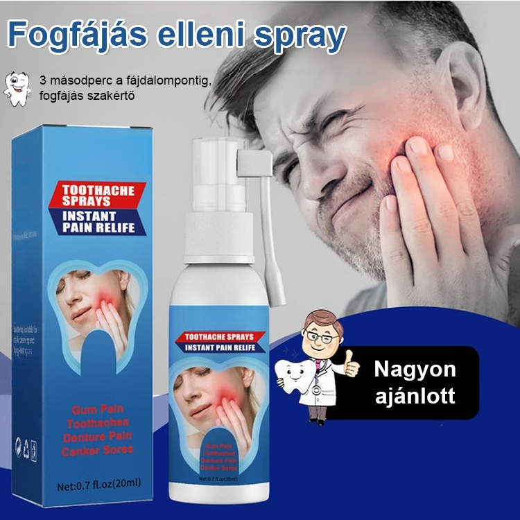 Fogságban a fájdalom, azonnal megállítja a fogfájást.