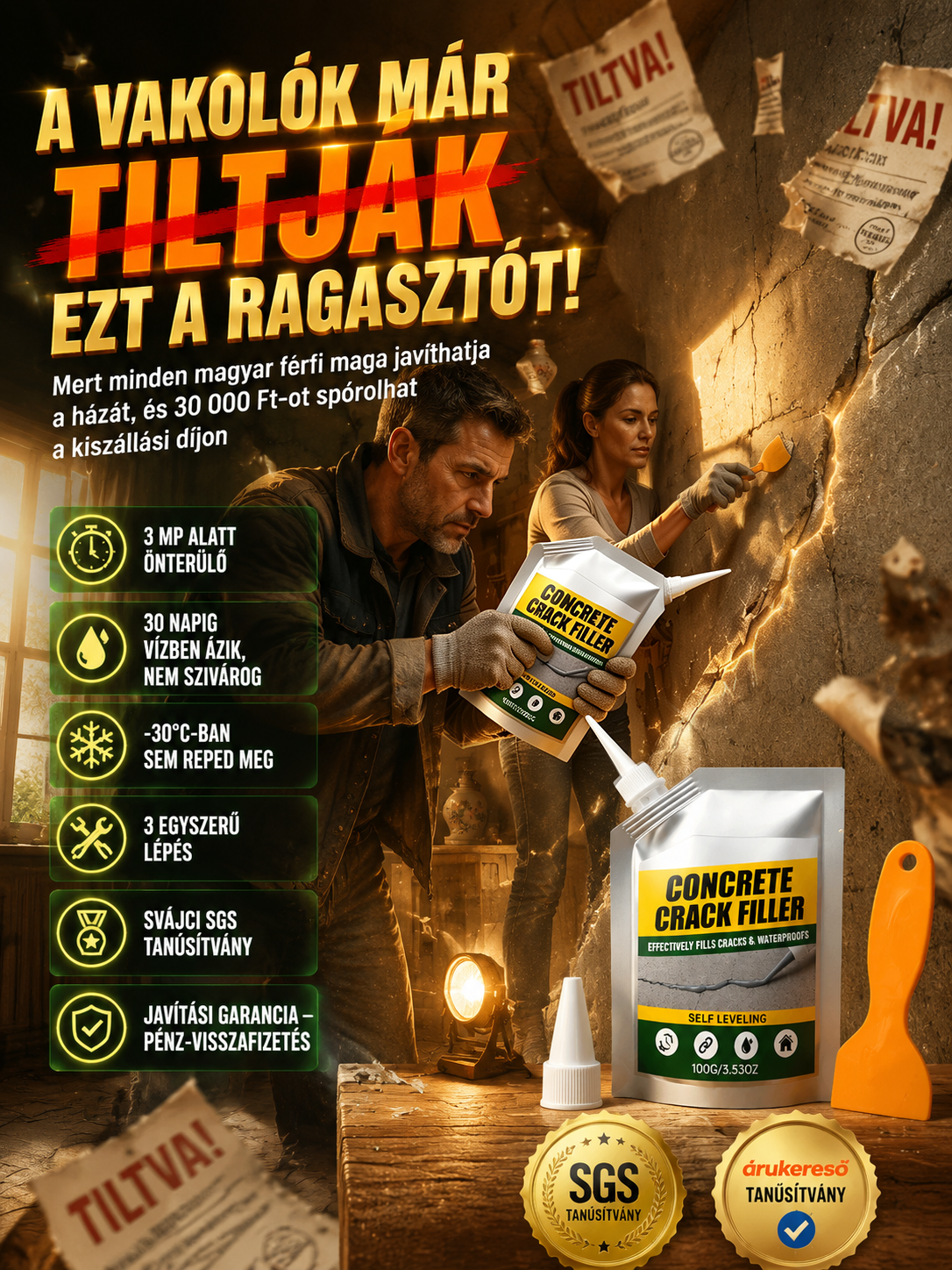 🔥 A Végső Szivárgásgátló | Vízálló repedéskitöltő🔥