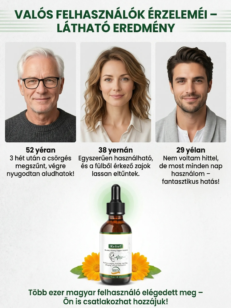 【Búcsú a fülproblémáktól】Fülfájdalom enyhítő cseppek