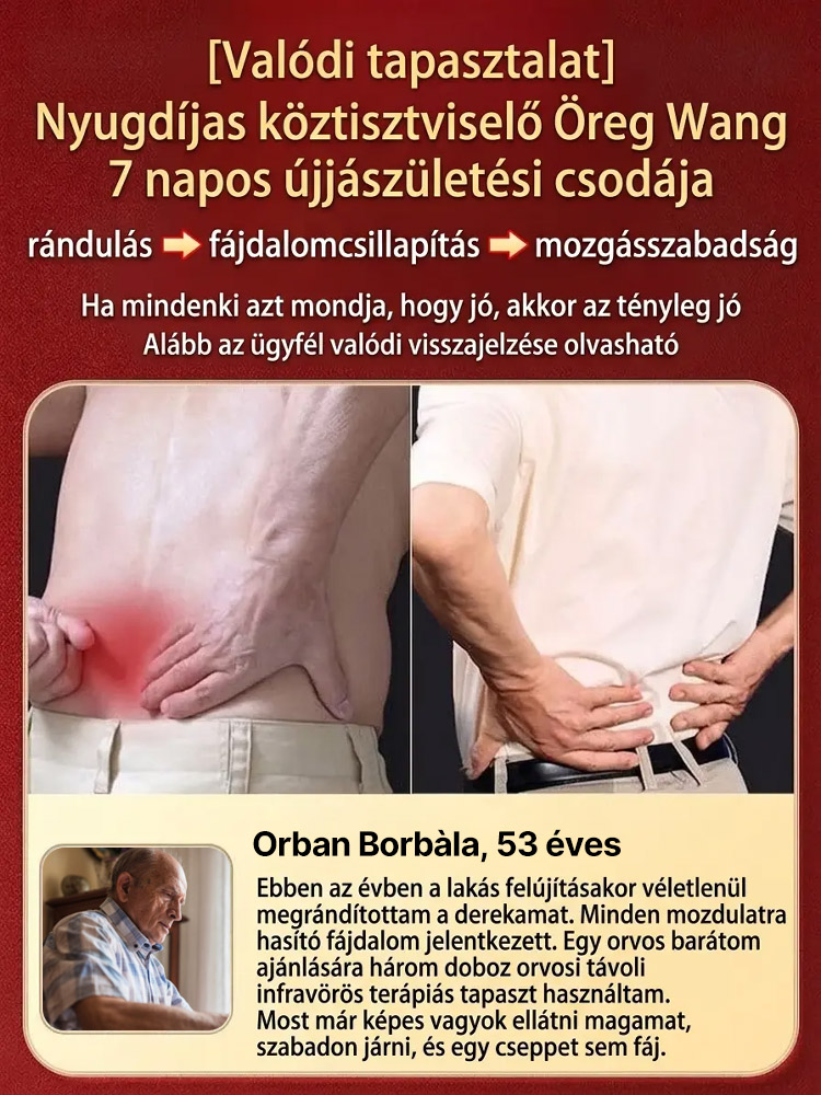 Orvosi távoli infravörös terápiás tapasz