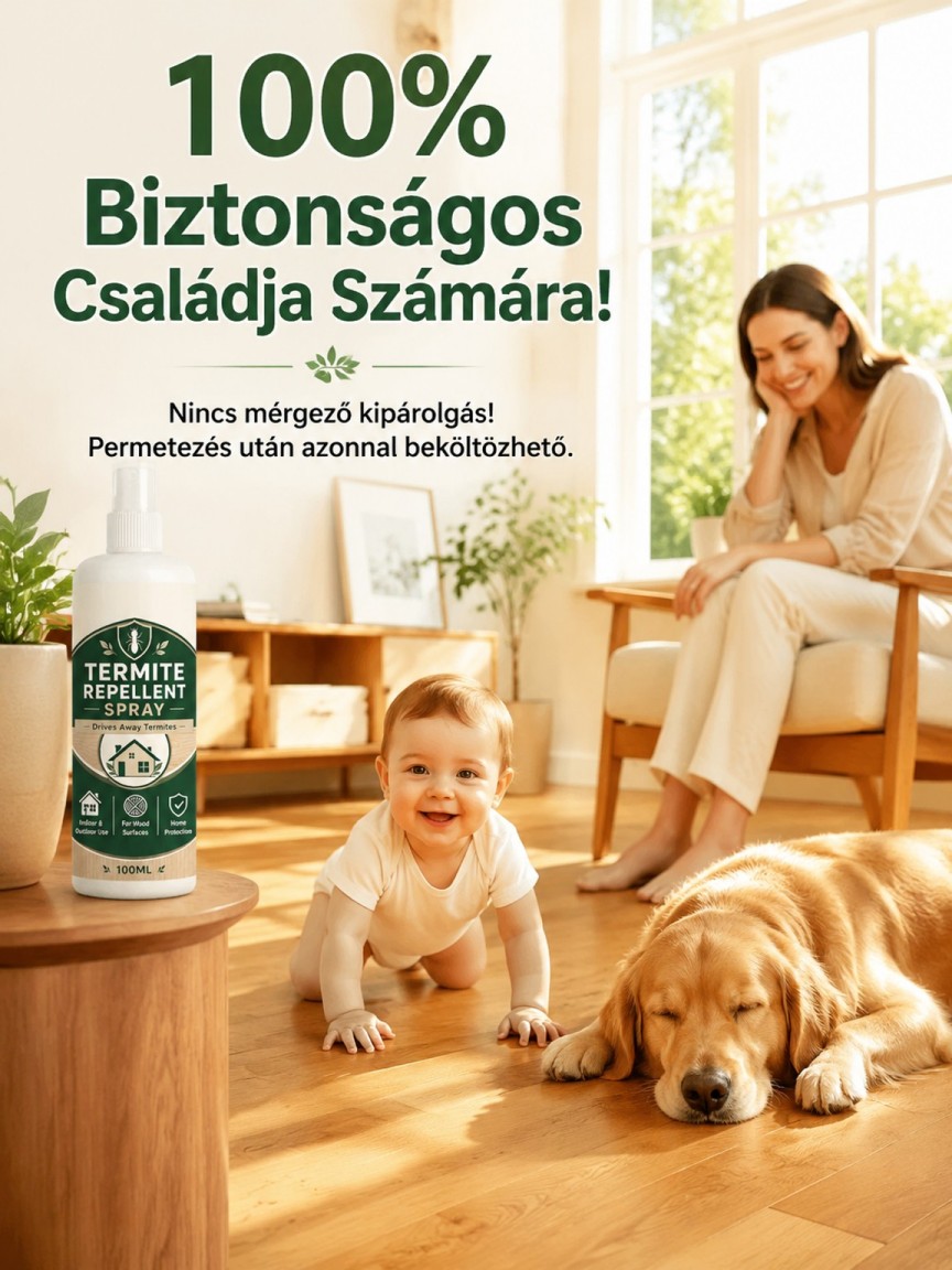 Professzionális nano favédő spray szú és termesz ellen - 365 napos védelem (-80%)