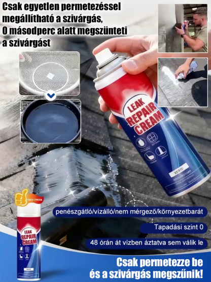 Prémium vízálló tömítő javítóspray - IPX6 védelem, 0 másodperc alatti zárás | Tető, cső és fal javítás