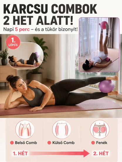 [Német Technológia] Robbanásbiztos pilates labda – Napi 5 perc alakformálás és derékvédelem (-50% akció)