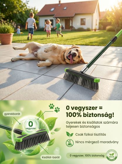 Három az egyben gyomeltávolító acélkefe