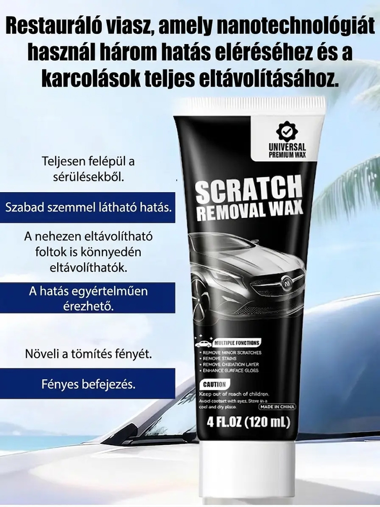 [Német Nanotechnológia] 1 Másodperces Karcjavító Viasz | Ajtókilincs és Faág Karcok Ellen + Tükörfény