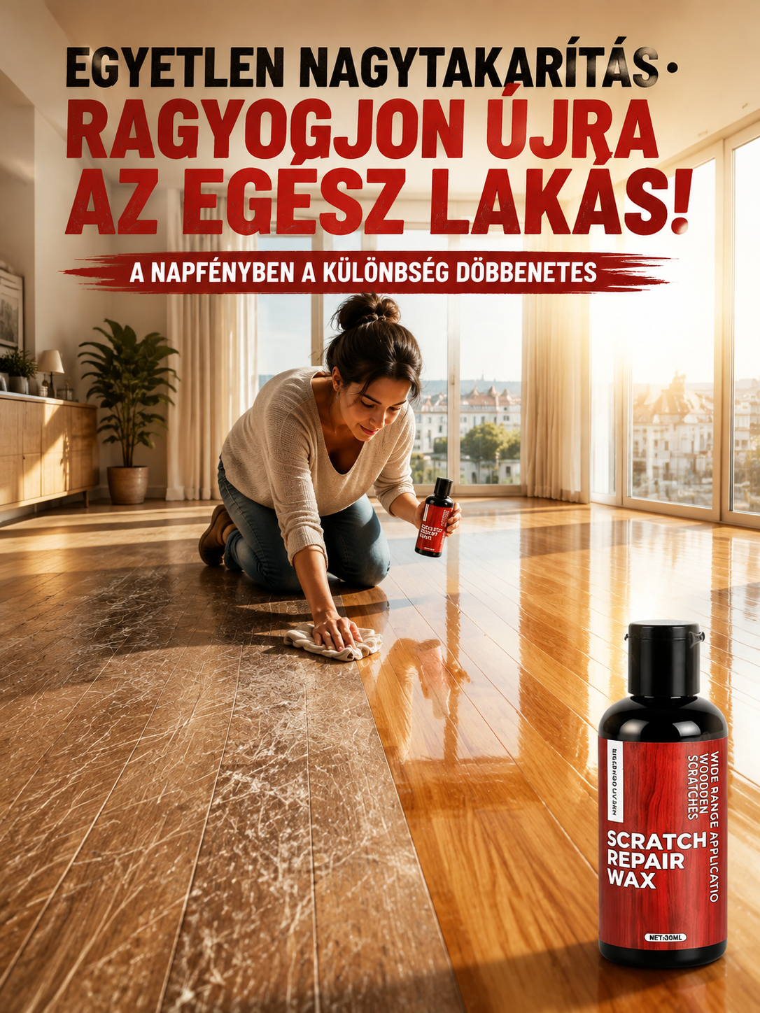 [Spórolj a felújításon] Német Nano Fa Karcjavító Gyanta 