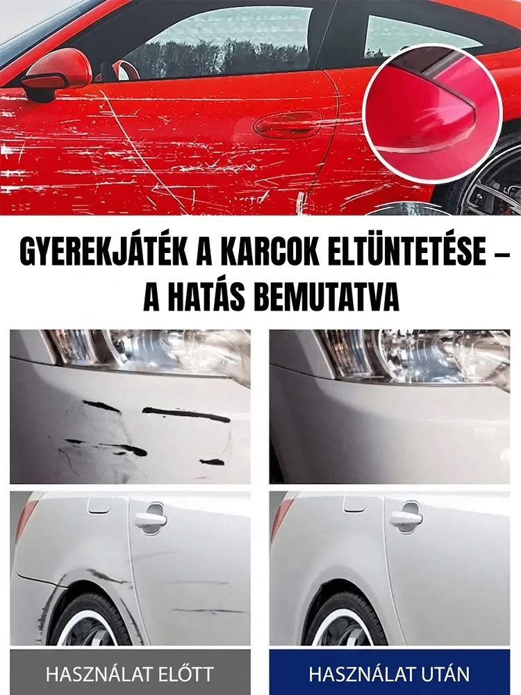 [Német Nanotechnológia] 1 Másodperces Karcjavító Viasz | Ajtókilincs és Faág Karcok Ellen + Tükörfény