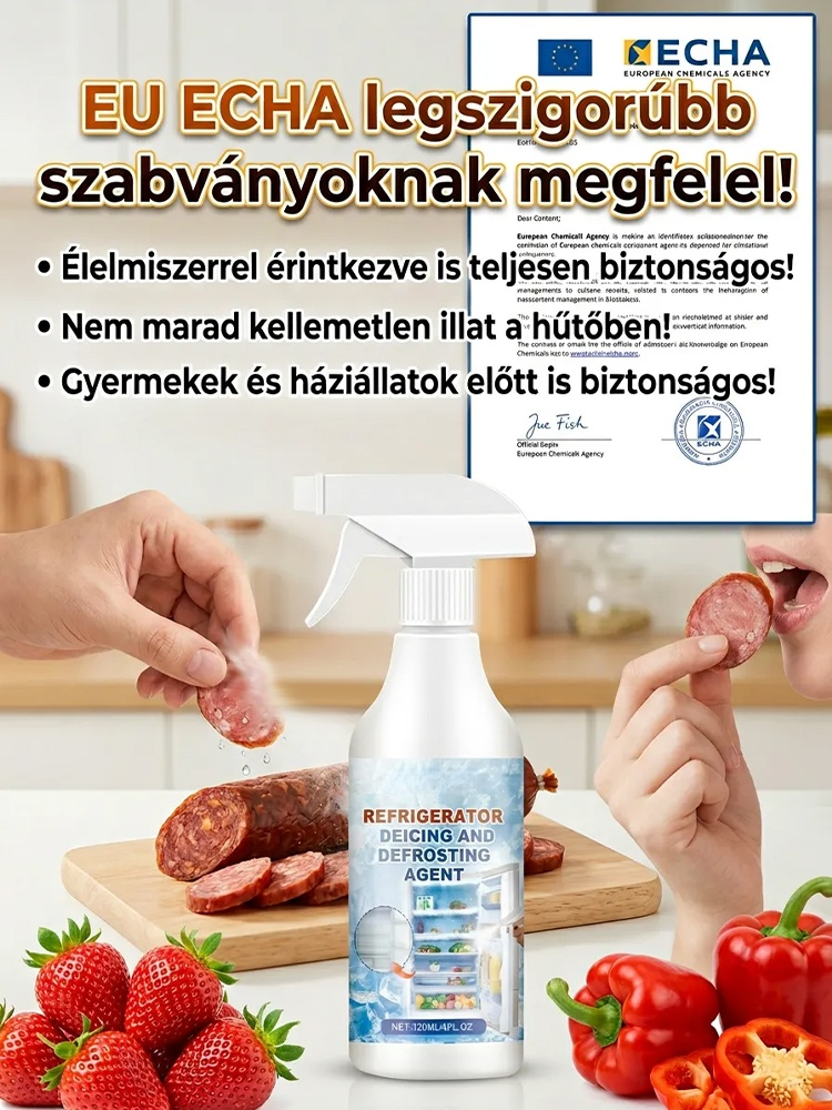 【Áramtalanítás Nélkül】3 Perces Jégoldó Hűtőbe és Autóra | -30% Villanyszámla | Baktériumölő