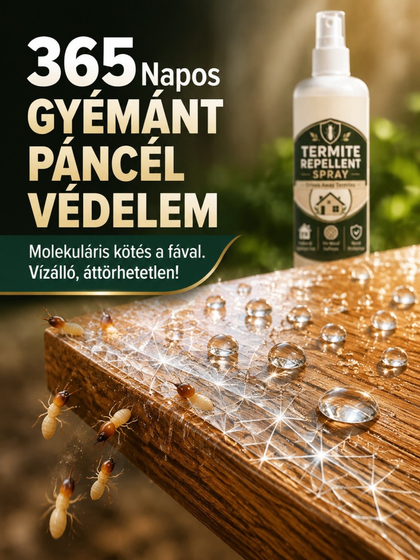 Professzionális nano favédő spray szú és termesz ellen - 365 napos védelem (-80%)