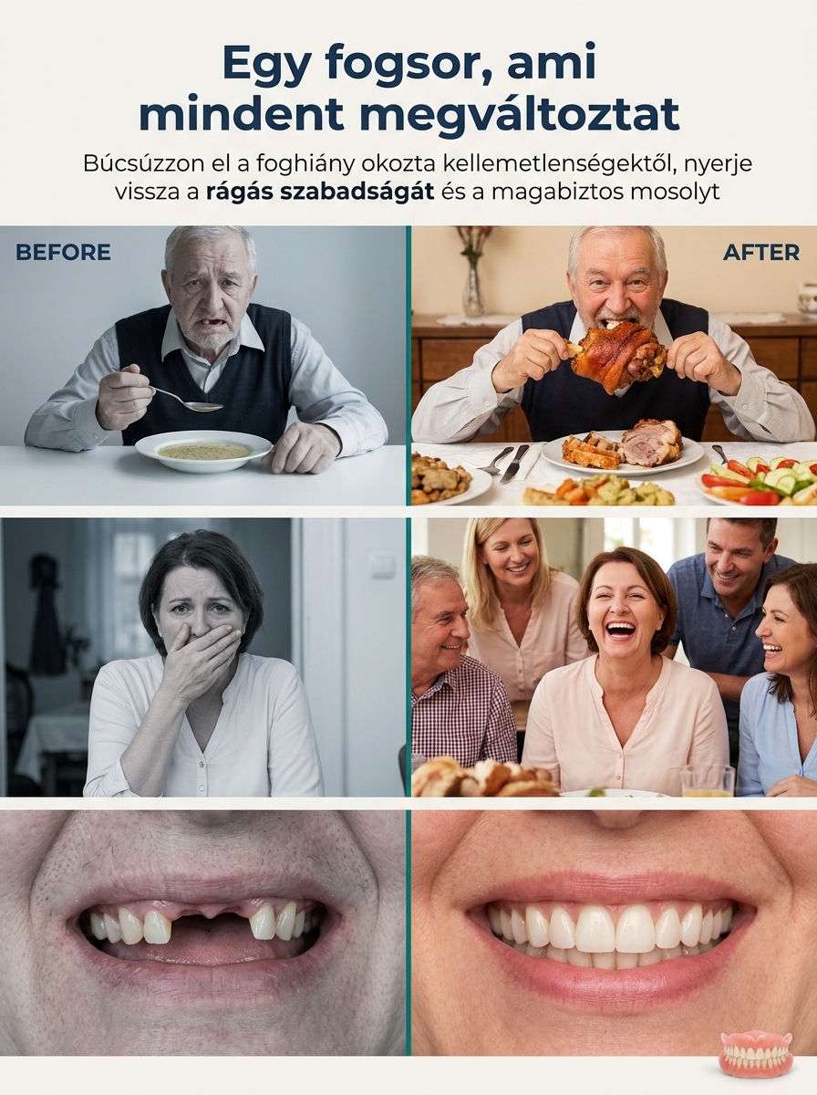 【Fogorvos ajánlása】Erős tapadású műfogsor készlet