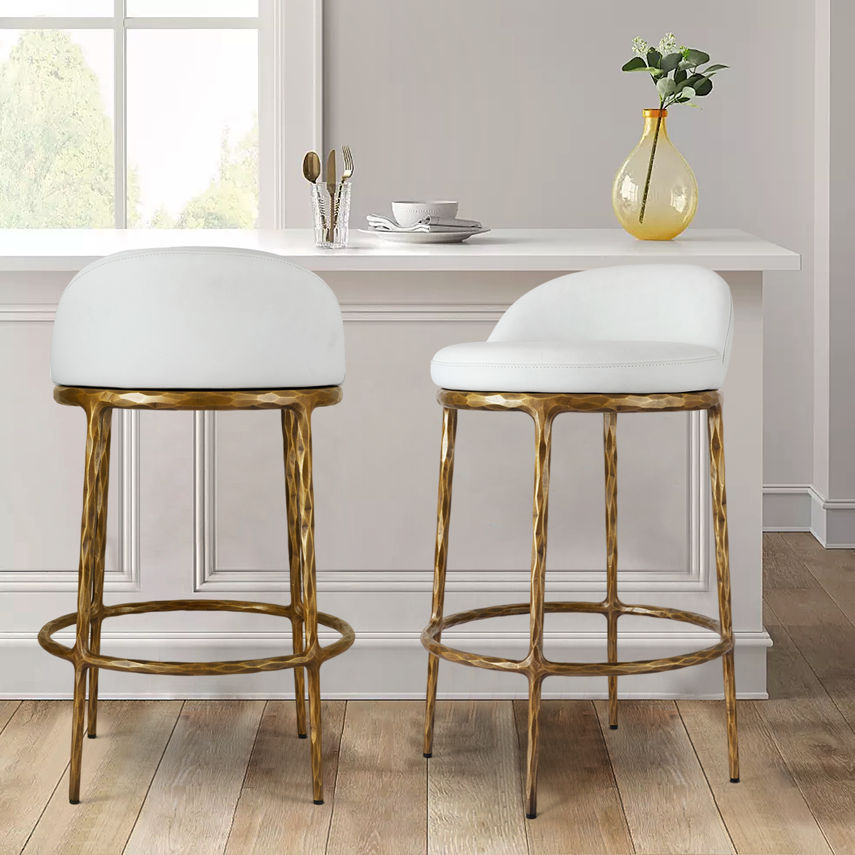 Vintage Forged Bar Counter Stool