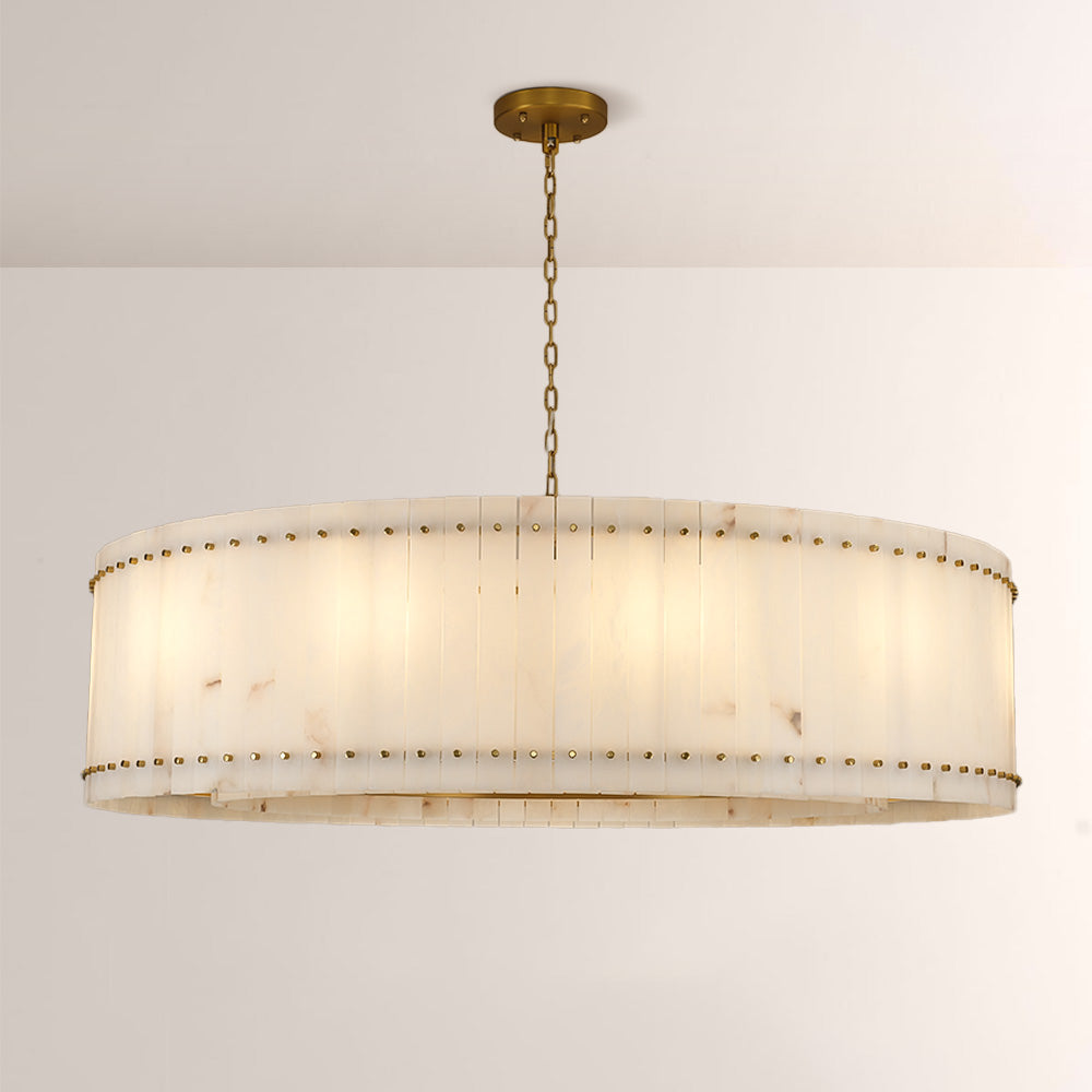 San Marco Alabaster Round Chandelier - thebelacan