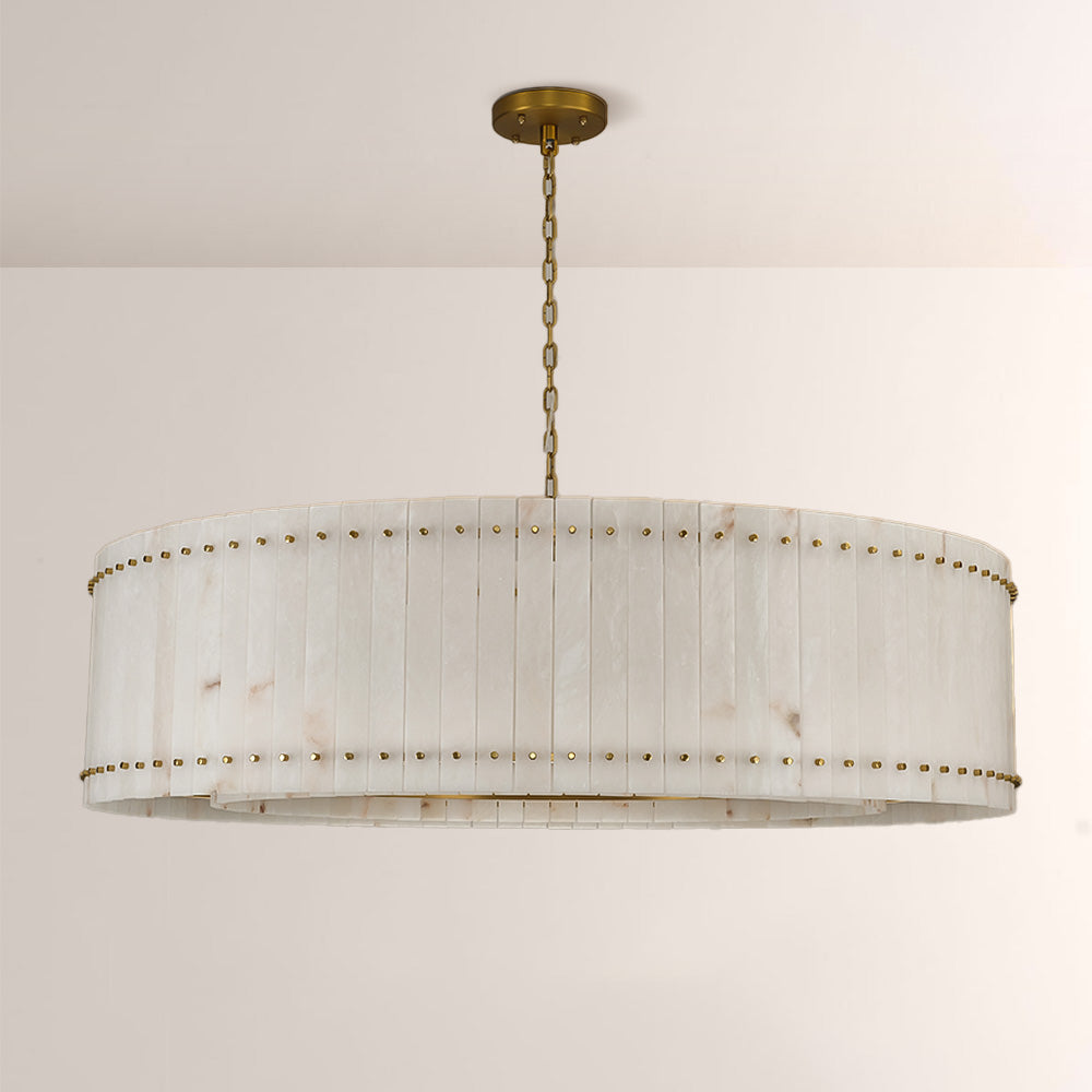 San Marco Alabaster Round Chandelier - thebelacan