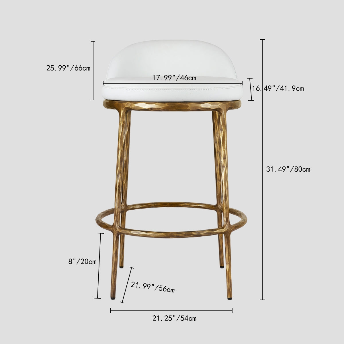 Vintage Forged Bar Counter Stool