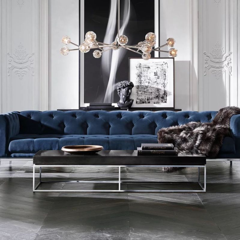 Kristina Glass Round Chandelier 72''