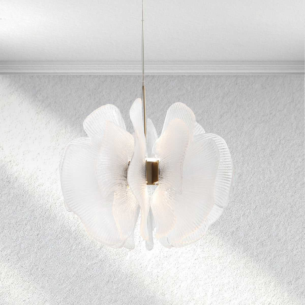 Jellyfish Floral Glass Pendant Light