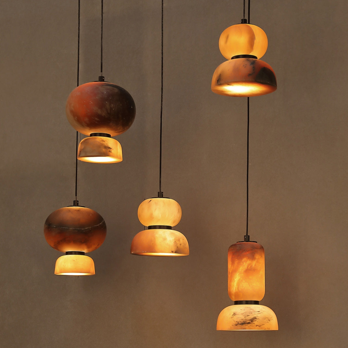 Cary Alabaster Eterna Pendant Light– Large Circle