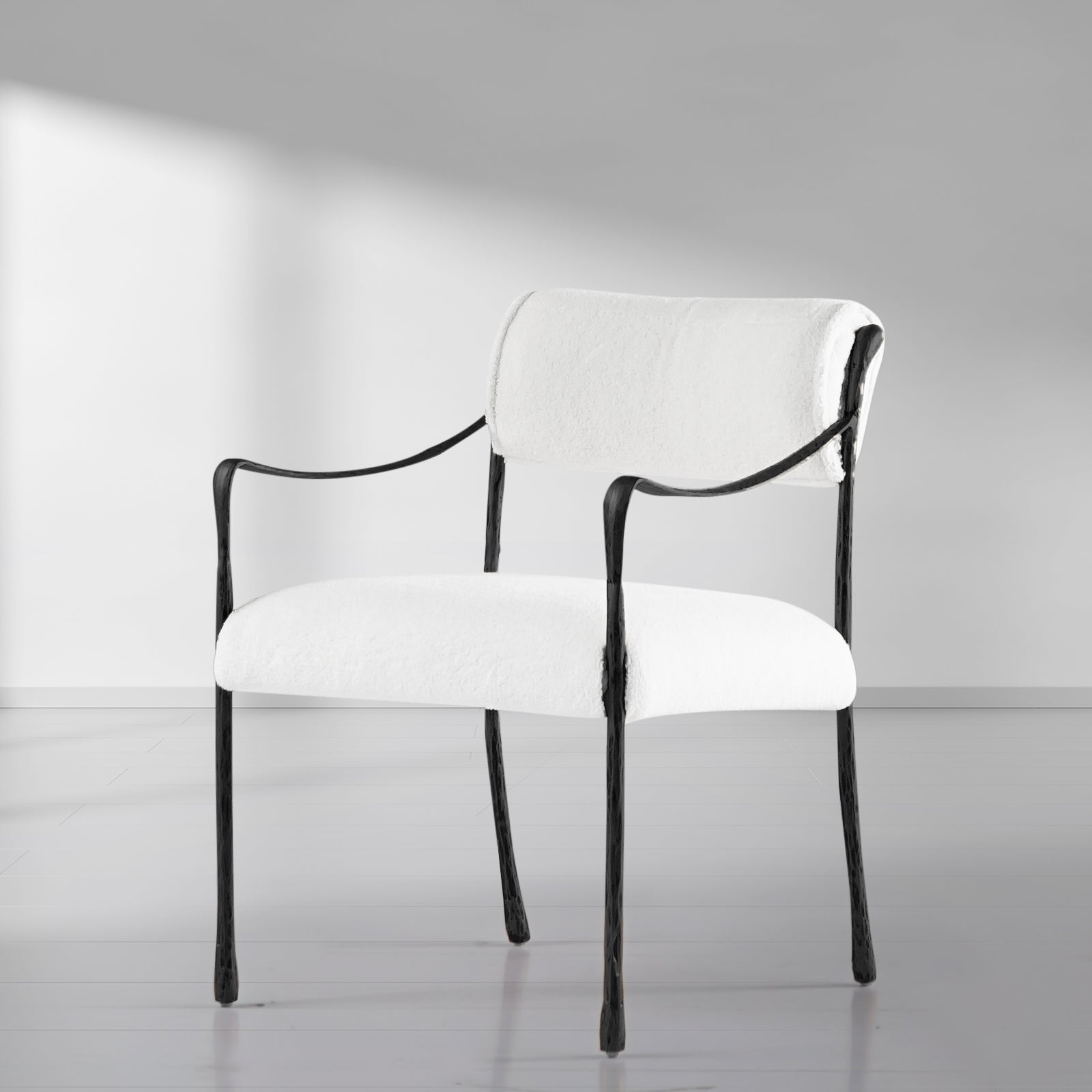 Vintage Forged Retro Copper Iron Frame Dining Chair