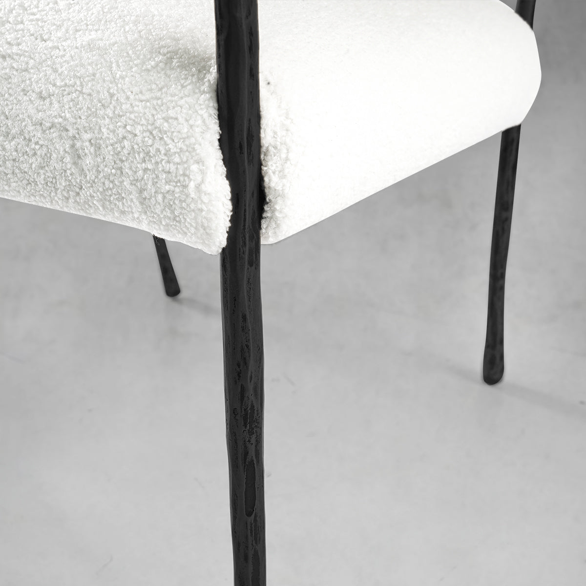 Vintage Forged Retro Copper Iron Frame Dining Chair