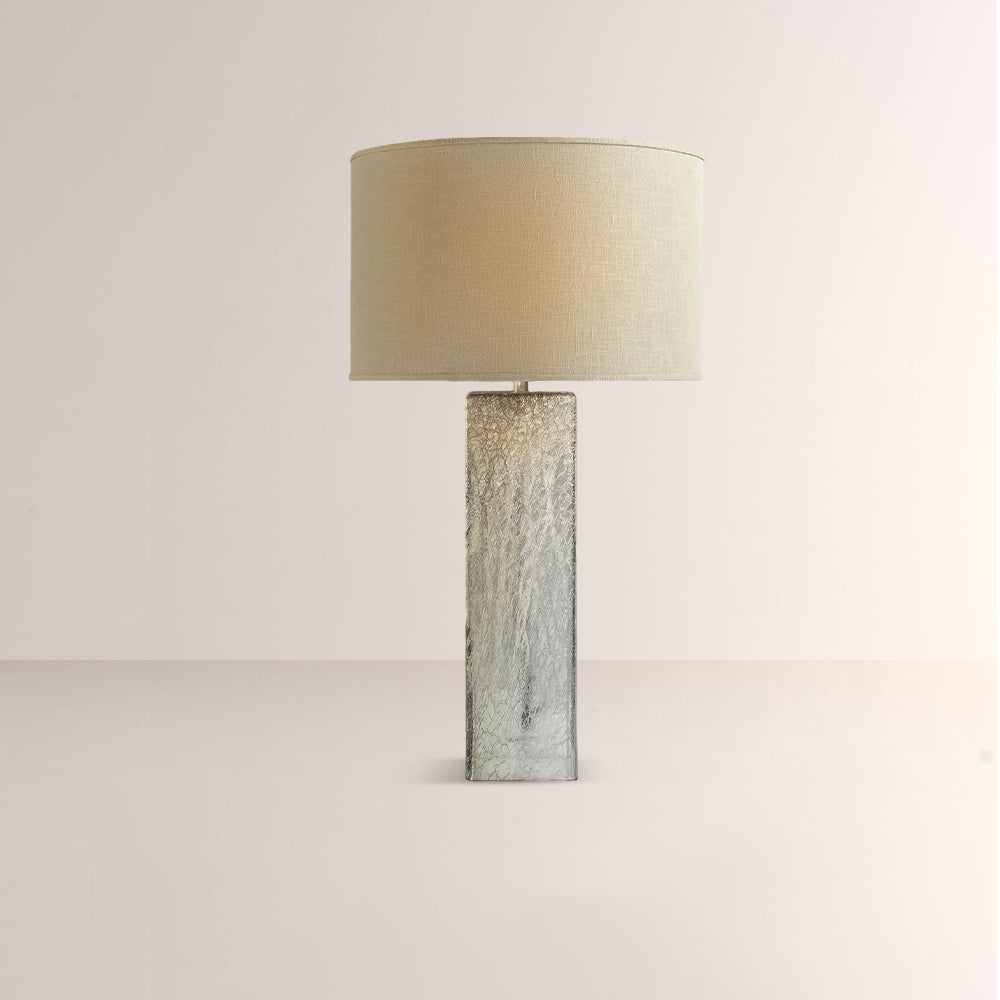 Adren Glass Linen Shade Table Lamp