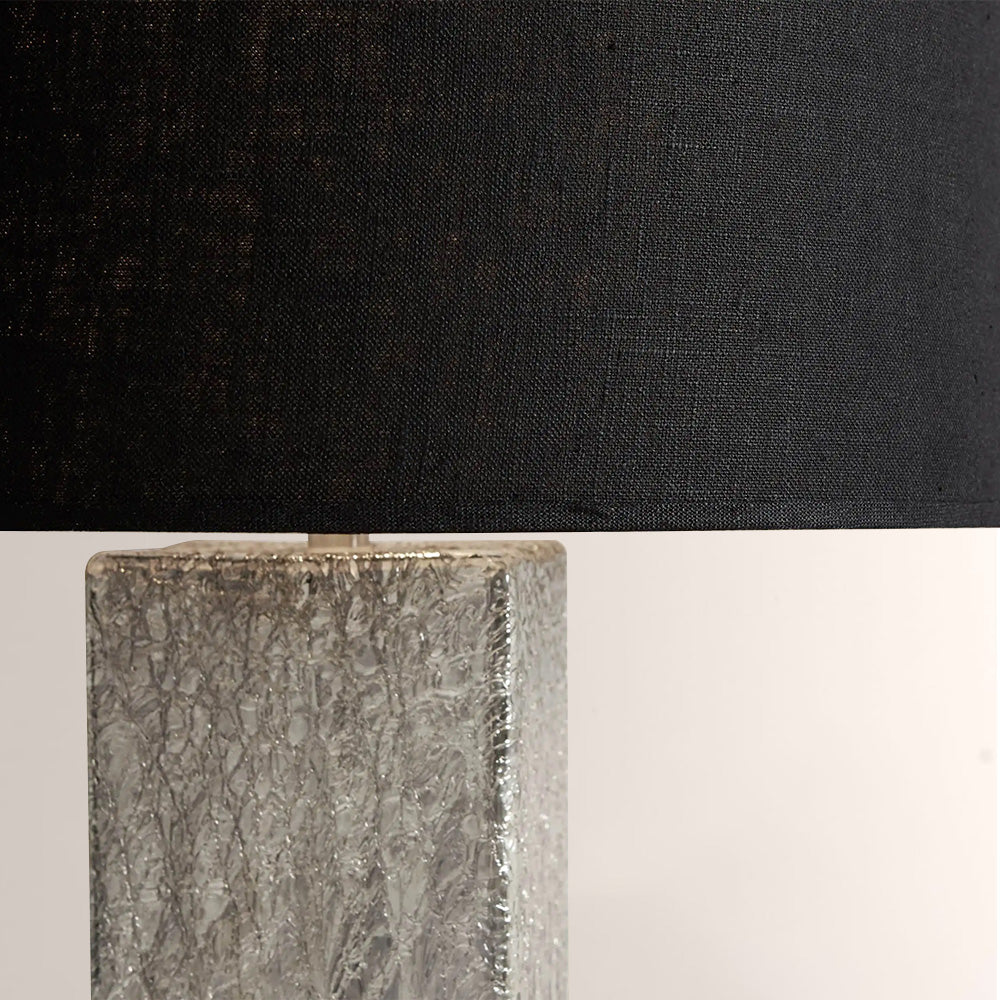 Adren Glass Linen Shade Table Lamp