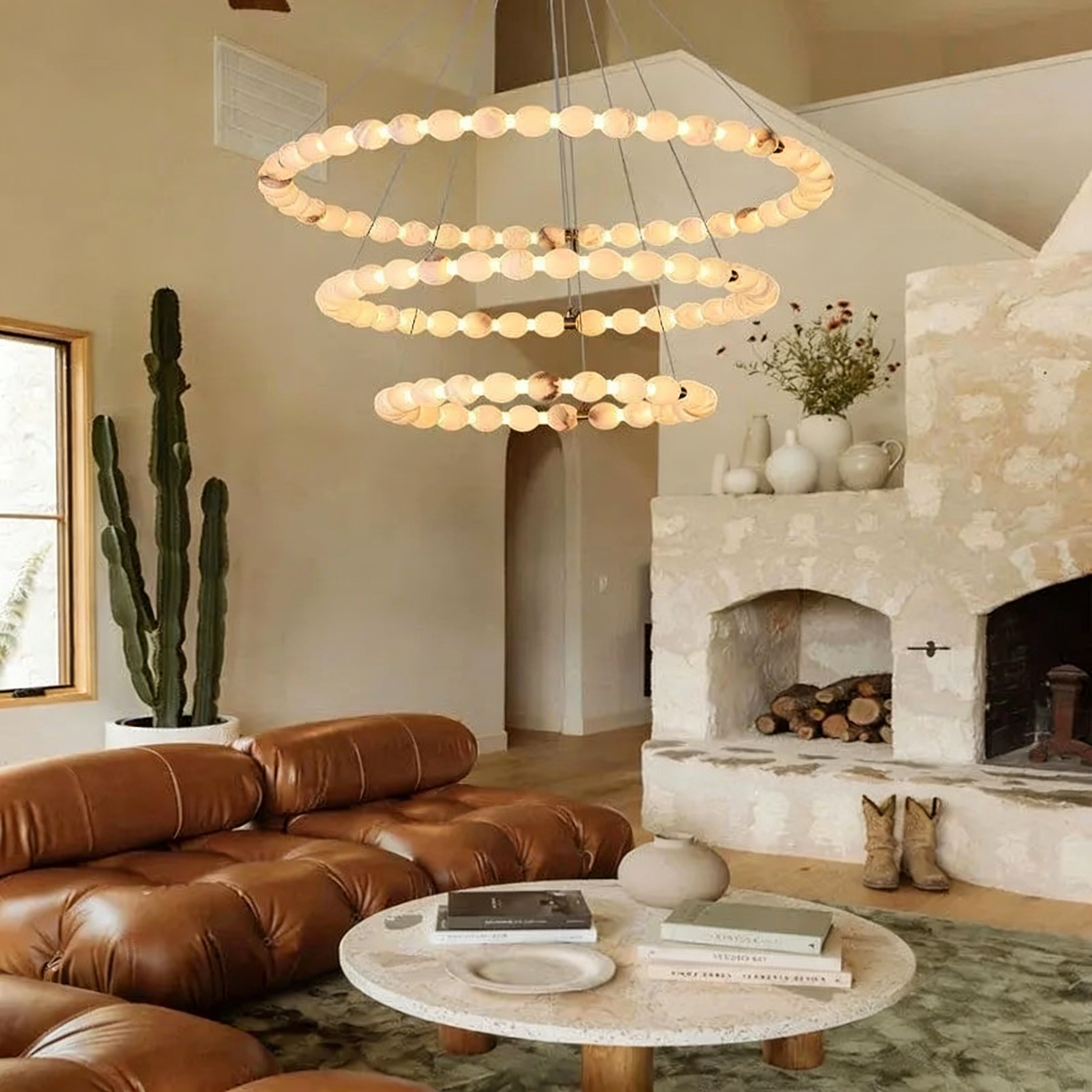 Alabaster Veritas Chandelier