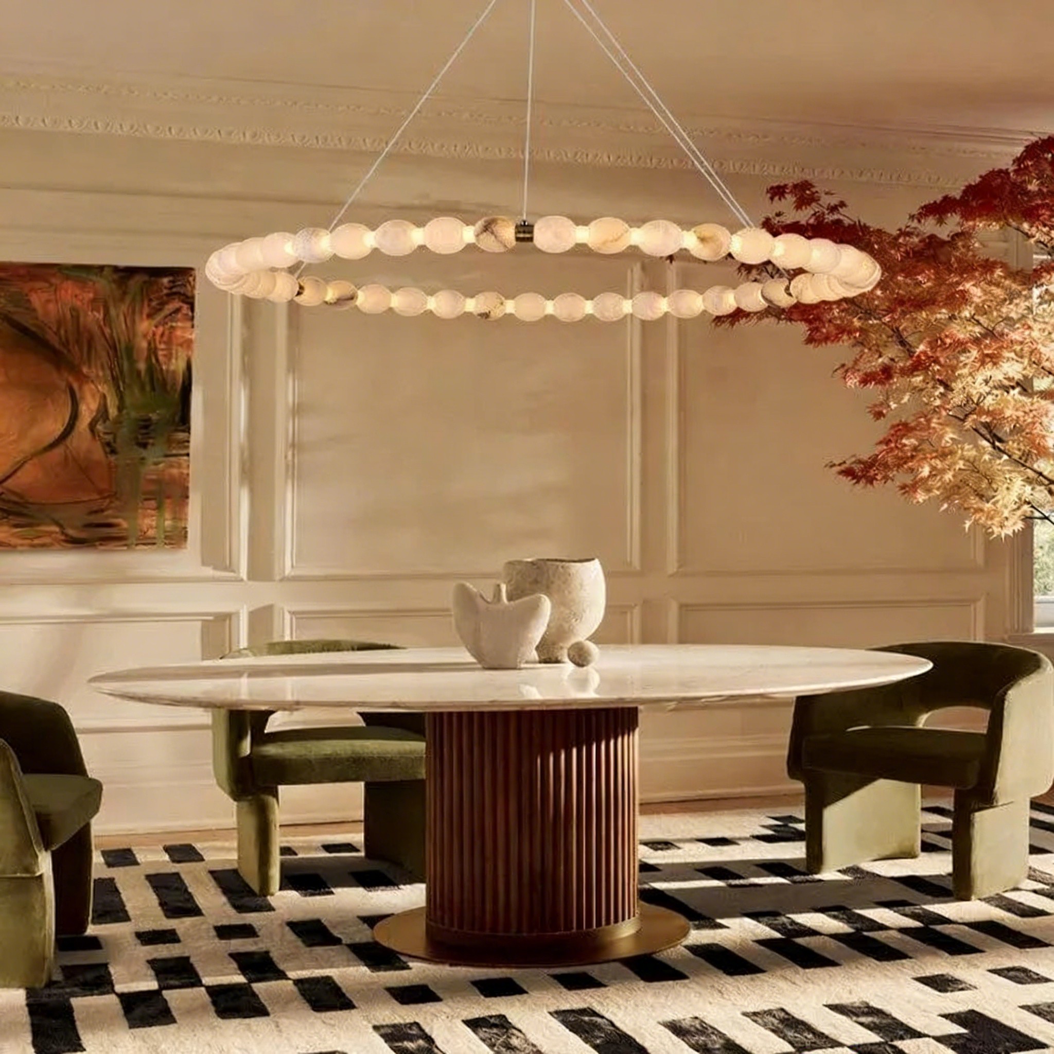 Alabaster Veritas Chandelier