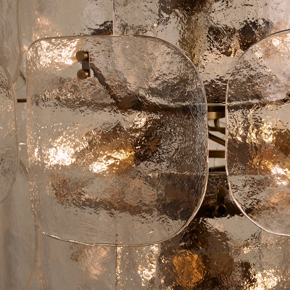 Blaire Tiered Handcrafted Glass Chandelier