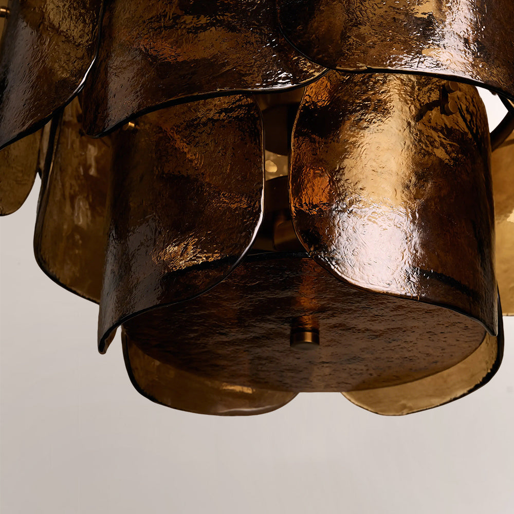 Blaire Tiered Handcrafted Glass Chandelier
