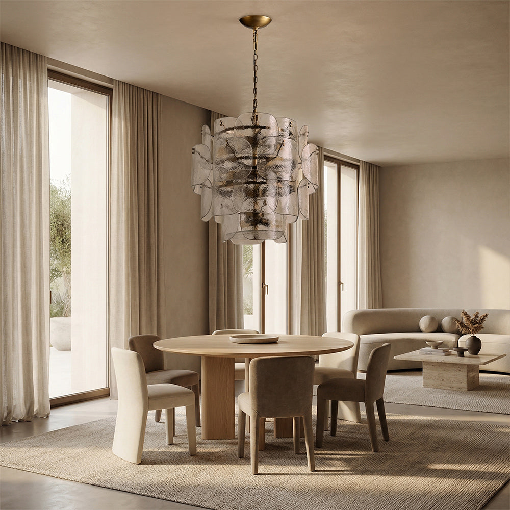 Blaire Tiered Handcrafted Glass Chandelier