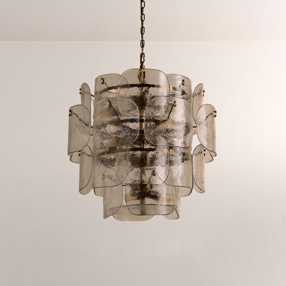 Blaire Tiered Handcrafted Glass Chandelier