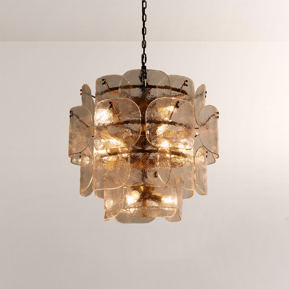 Blaire Tiered Handcrafted Glass Chandelier