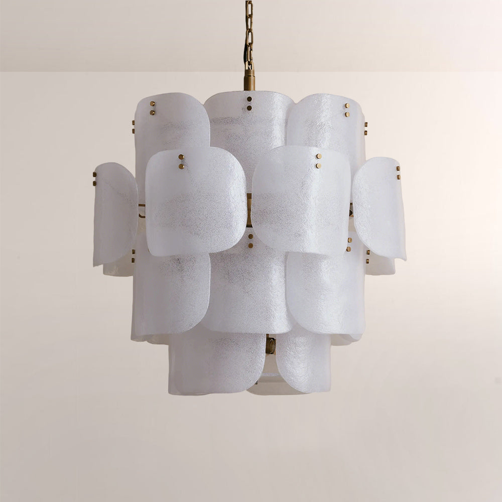 Blaire Tiered Handcrafted Glass Chandelier
