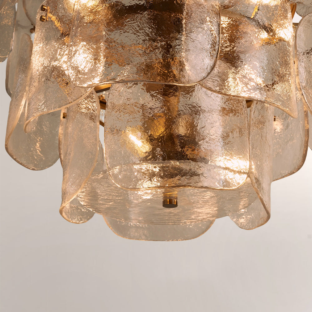 Blaire Tiered Handcrafted Glass Chandelier