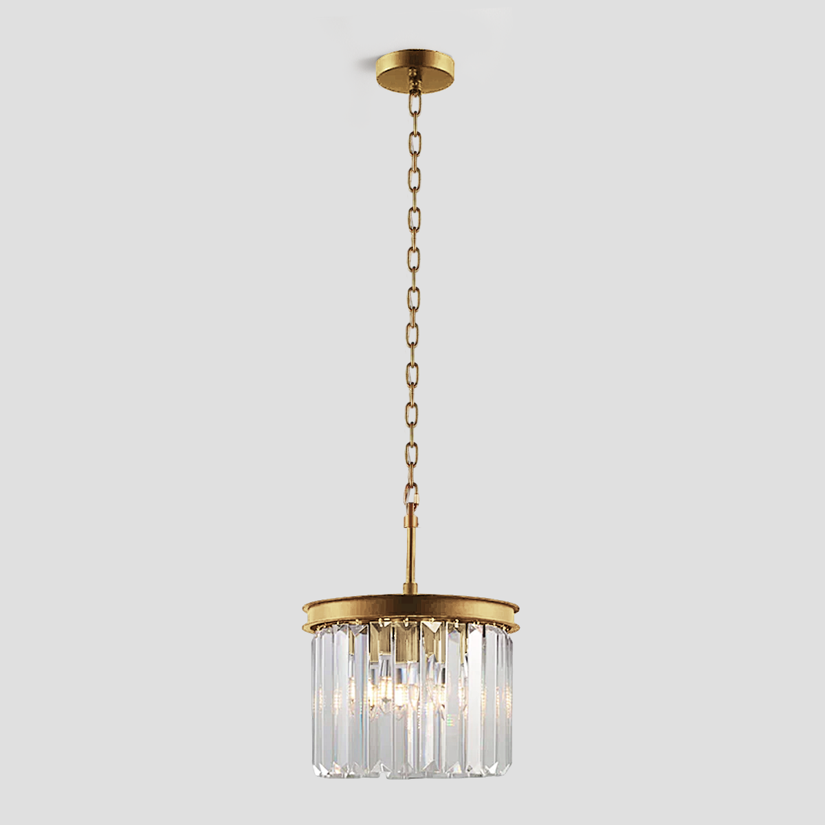 1920s Classical Crystal Round Pendant