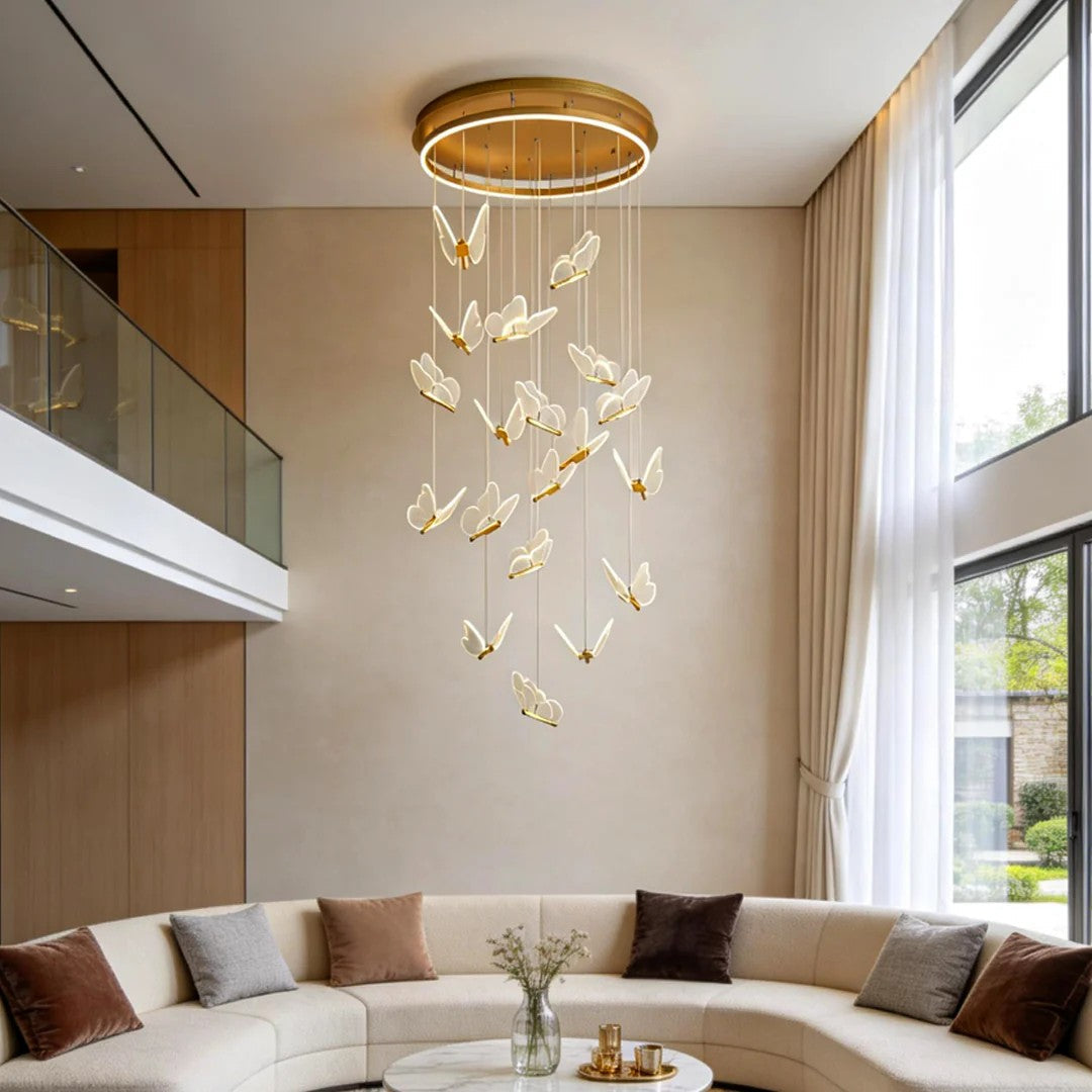 Modern Acrylic Butterfly Chandelier  Ceiling Light
