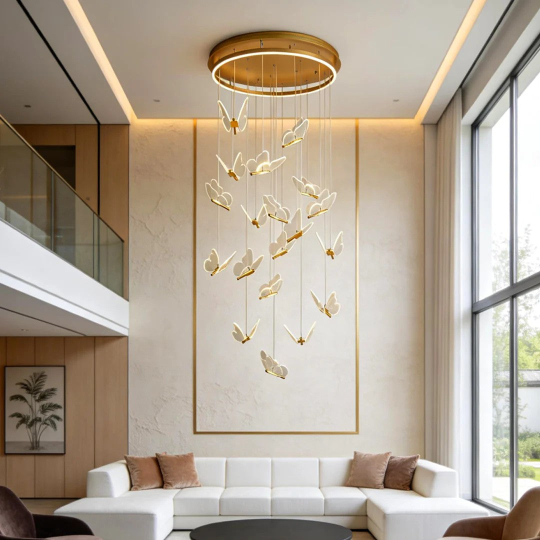 Modern Acrylic Butterfly Chandelier  Ceiling Light