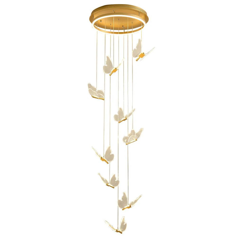 Modern Acrylic Butterfly Chandelier  Ceiling Light