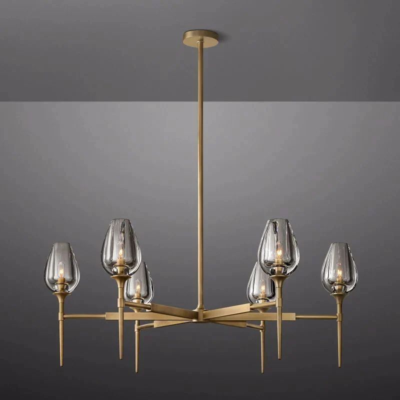 Crystal Tulip Round Chandelier 42” - thebelacan