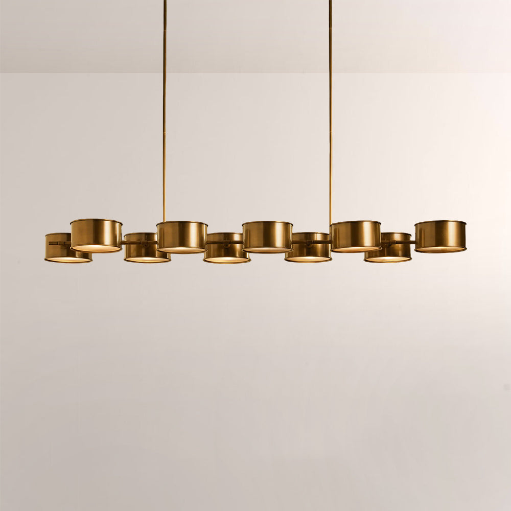Daphne Linear Metal Drum Chandelier