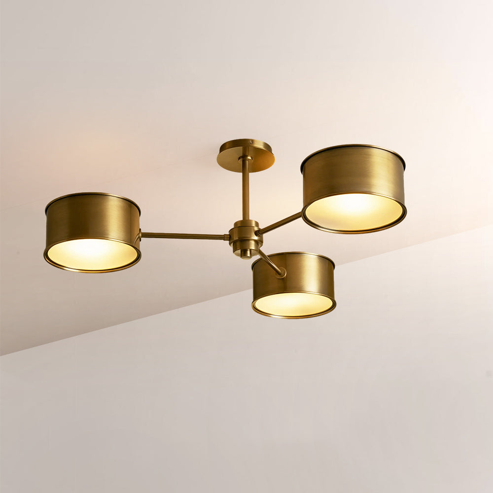 Daphne 3 Lights Metal Semi-Flush Mount