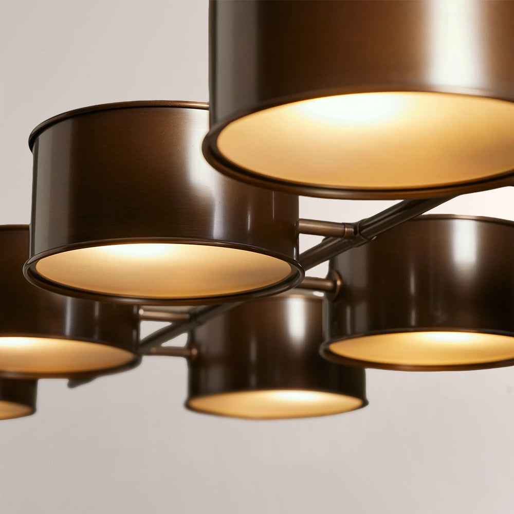 Daphne Linear Metal Drum Chandelier