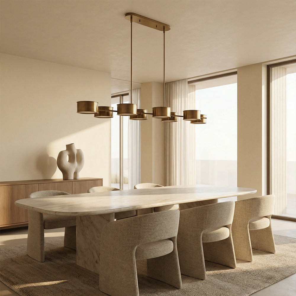 Daphne Linear Metal Drum Chandelier