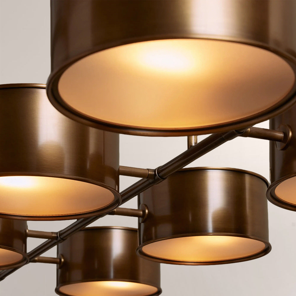 Daphne Linear Metal Drum Chandelier