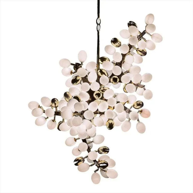 Escamoles Grape Cascading Branch Glass Chandelier
